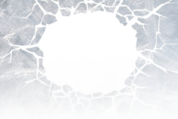 Illlustration brechendes Eis.